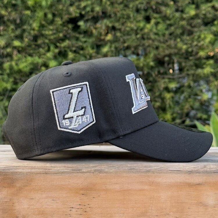 New Era Lakers Black Gray Metallic Est. 1947 SP 940 A-Frame