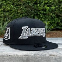 New Era Lakers Black Gray Metallic 1947 SP 950 Snapback