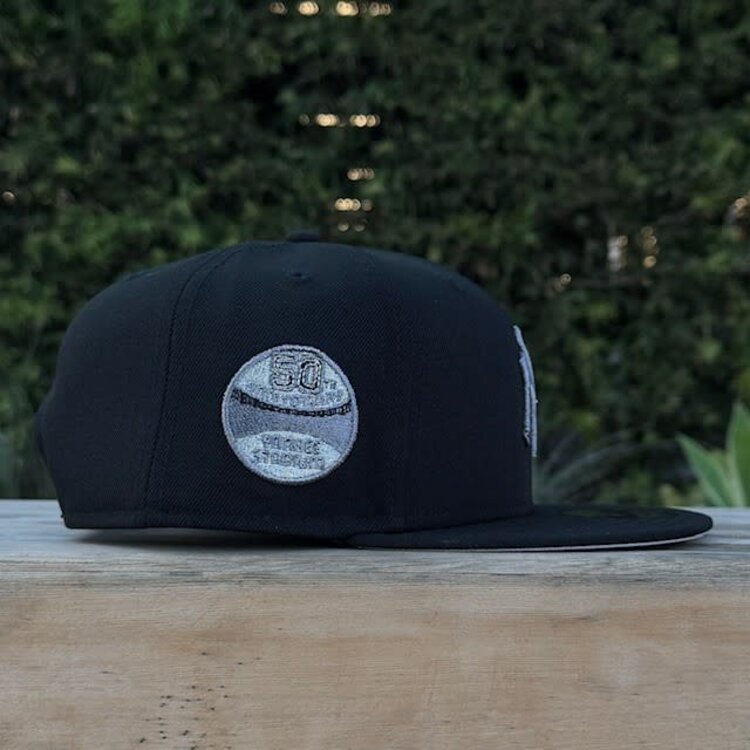 New Era NY Black Gray Metallic 50th Stadium Anniversary 950 Snapback