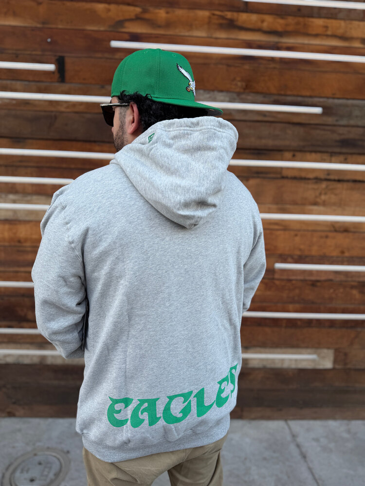 New Era Eagles Men's NE Sum Class Gray P/O Hoodie