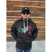 Antigua LA Mexico Pullover Hoodie Black w/Red LA