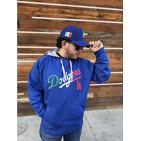 Antigua LA Mexico Pullover Hoodie Royal w/Red LA