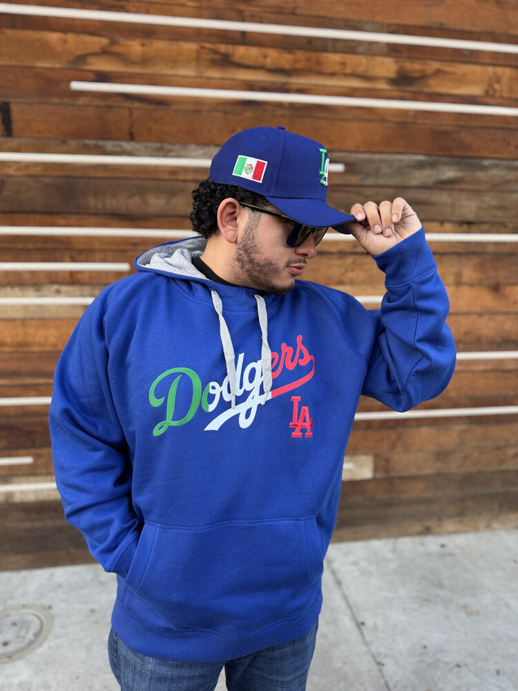 Antigua LA Mexico Pullover Hoodie Royal w/Red LA