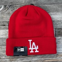 New Era LA Dodgers New Era Red White Cuffed Knit