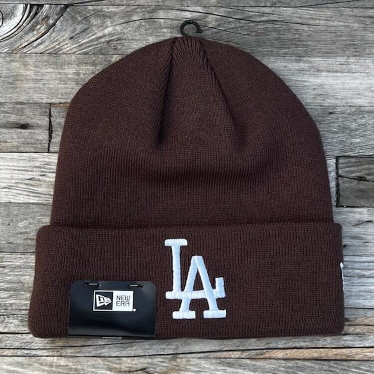 New Era LA Dodgers New Era Dark Brown Cuffed Knit