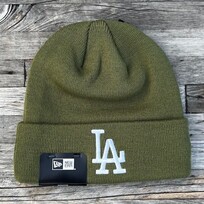 New Era LA Dodgers New Era Army Green Cuffed Knit