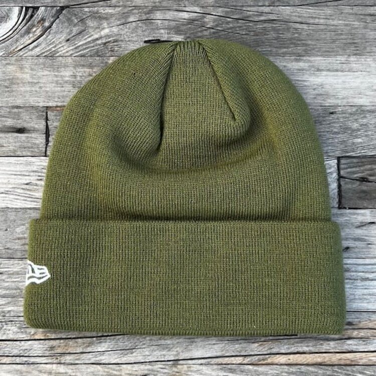 New Era LA Dodgers New Era Army Green Cuffed Knit