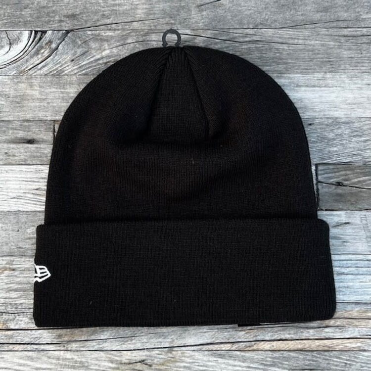 New Era Raiders New Era Black White Sketch Cuffed Knit