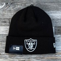 New Era Raiders New Era Black Team Cuffed Knit