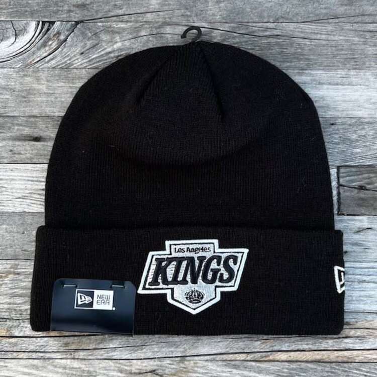 New Era LA Kings New Era Chevron Logo Black Cuffed Knit