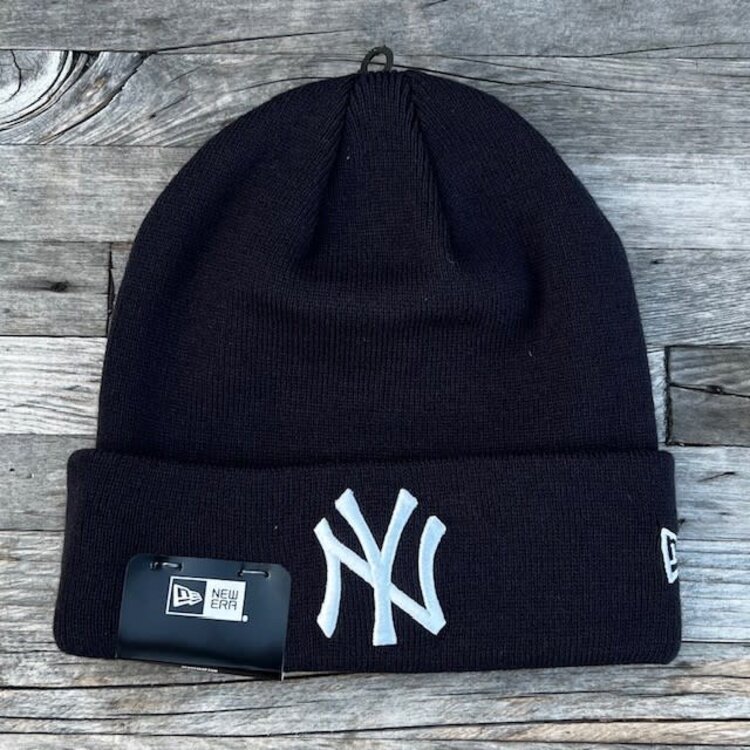New Era NY Yankees New Era Navy White Cuffed Knit