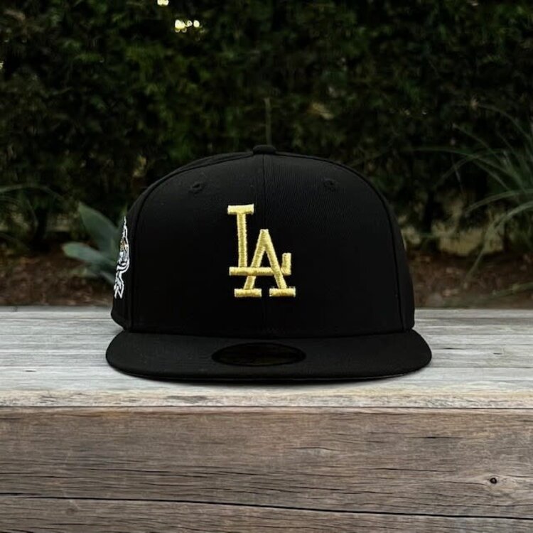New Era LA Dodgers Black Metallic Gold 100th