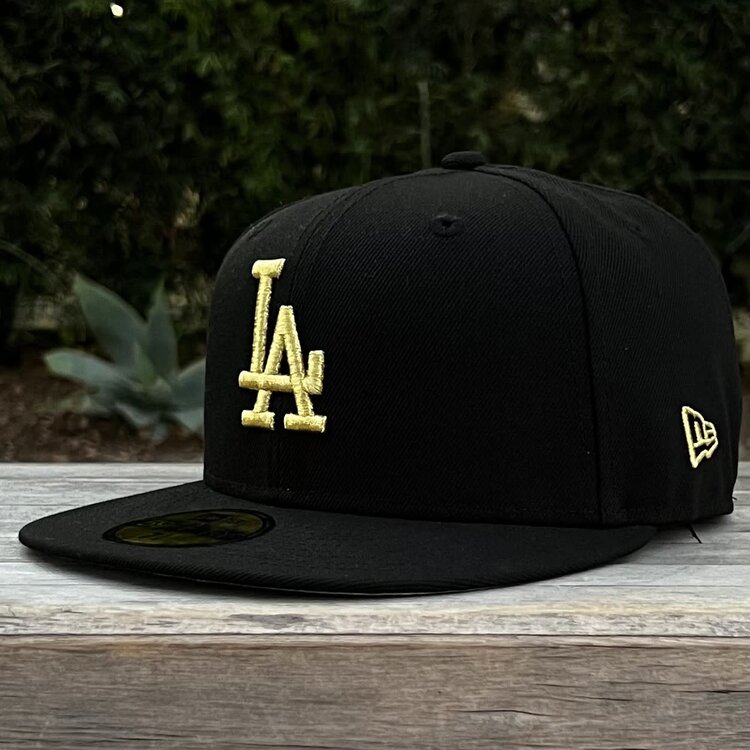 New Era LA Dodgers Black Metallic Gold 100th