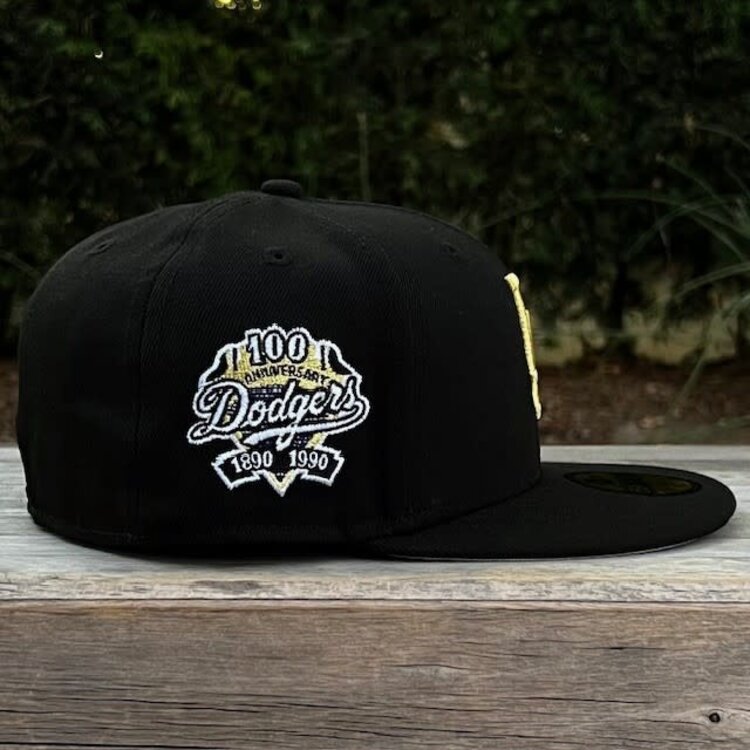 New Era LA Dodgers Black Metallic Gold 100th