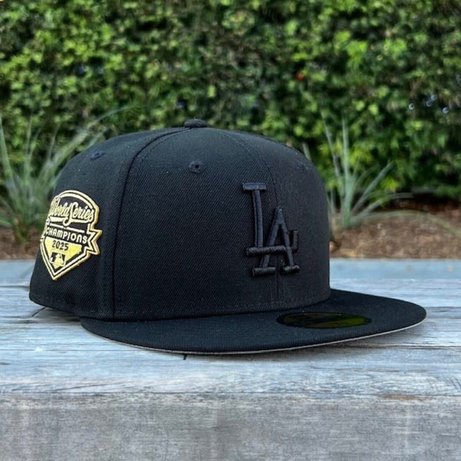 LA Dodgers Black Black 2025 World Series Champs Metallic Gold