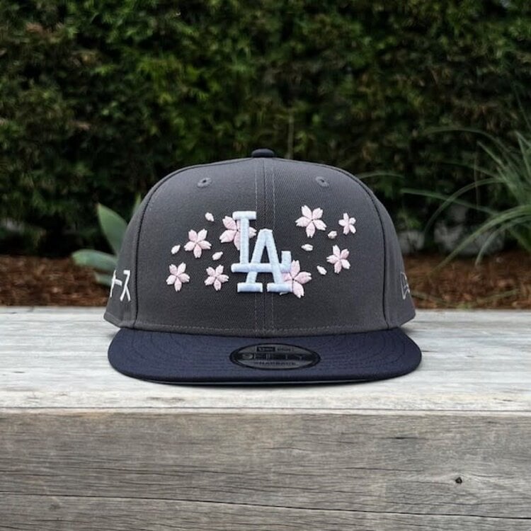 New Era LA Graphite/Navy Cherry Blossom Kanji SP