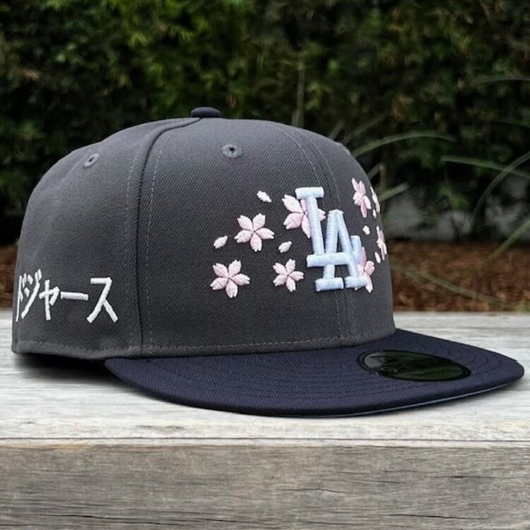New Era LA Graphite/Navy Cherry Blossom Kanji SP