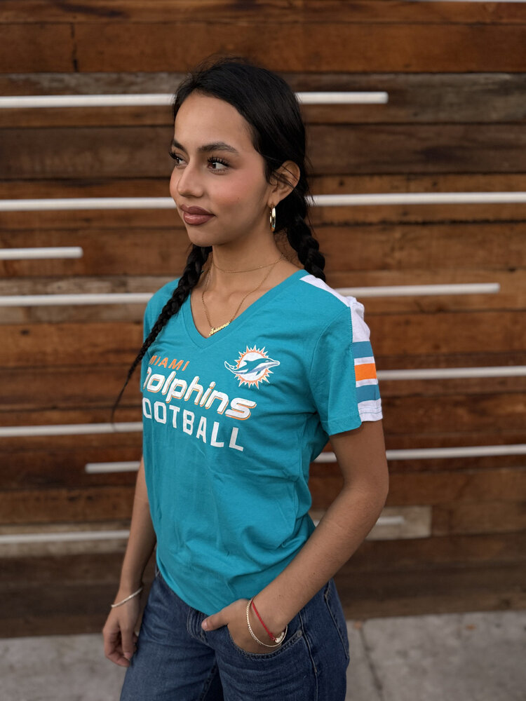 Majestic Dolphins W V-Neck Pride Playing