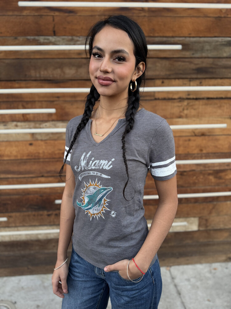 Majestic Dolphins W V-Neck Game Tradition