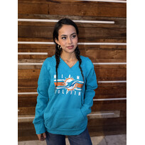 Fanatics Dolphins W Stacked Stripes Hood