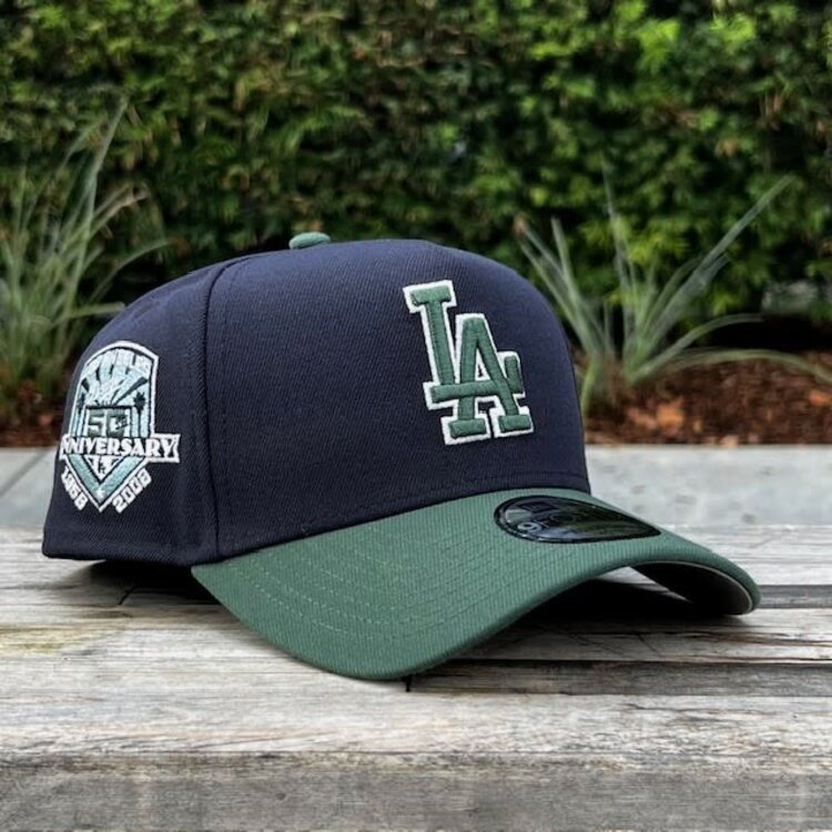 New Era LA Dodgers Navy/Green 50th Anniversary 940 A-Frame