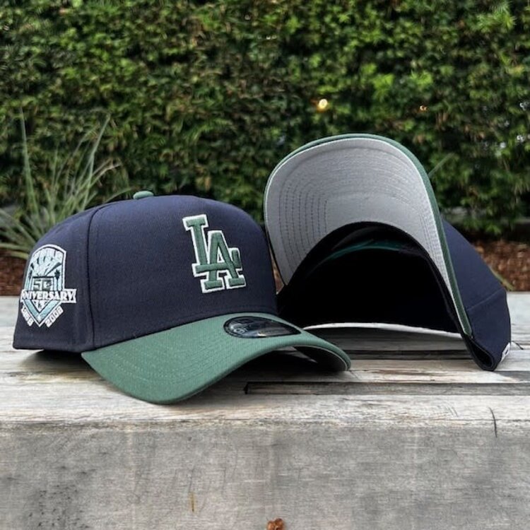 New Era LA Dodgers Navy/Green 50th Anniversary 940 A-Frame