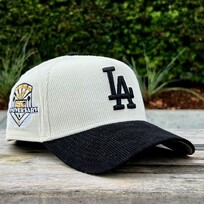 New Era LA Dodgers Corduroy Ivory/Black 50th Anniversary 940 A-Frame