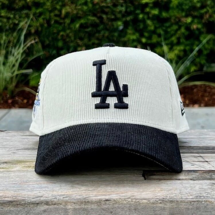 New Era LA Dodgers Corduroy Ivory/Black 50th Anniversary 940 A-Frame