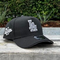 New Era LA Dodgers Black Gray-White Outline 1988 World Series 940 A-Frame