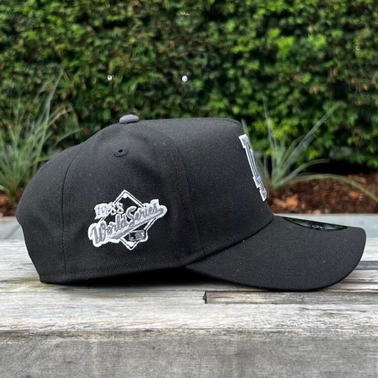 New Era LA Dodgers Black Gray-White Outline 1988 World Series 940 A-Frame