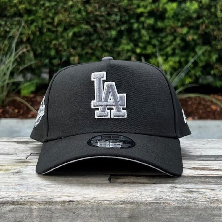 New Era LA Dodgers Black Gray-White Outline 1988 World Series 940 A-Frame