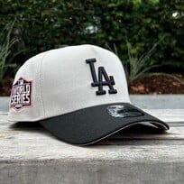 New Era LA Dodgers Stone/Black 2020 World Series 940 A-Frame