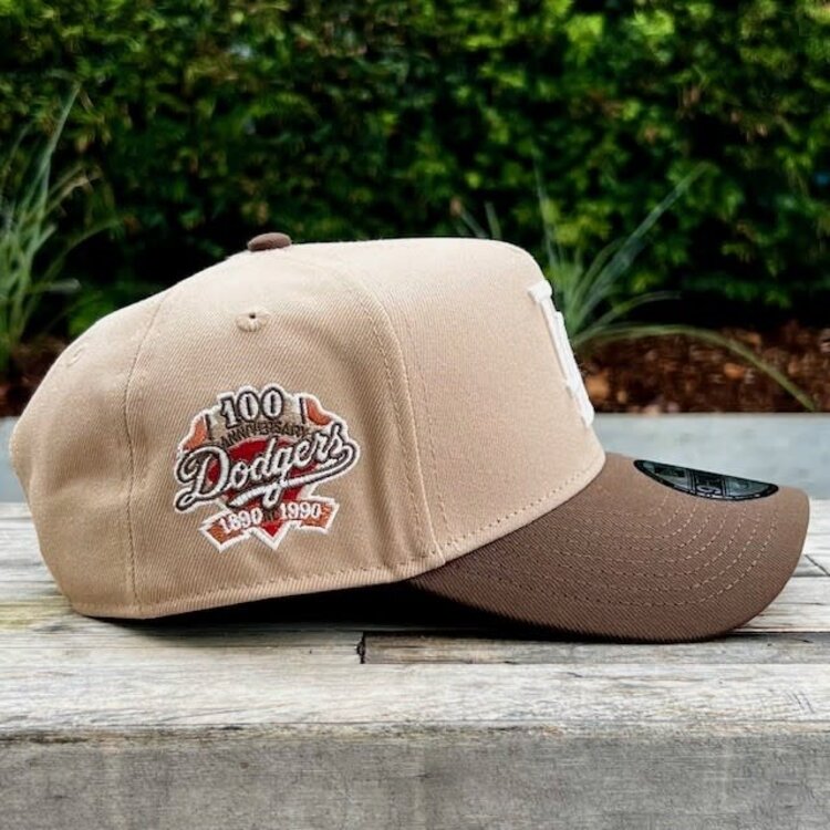 New Era LA Dodgers Khaki/Brown 100th Anniversary 940 A-Frame