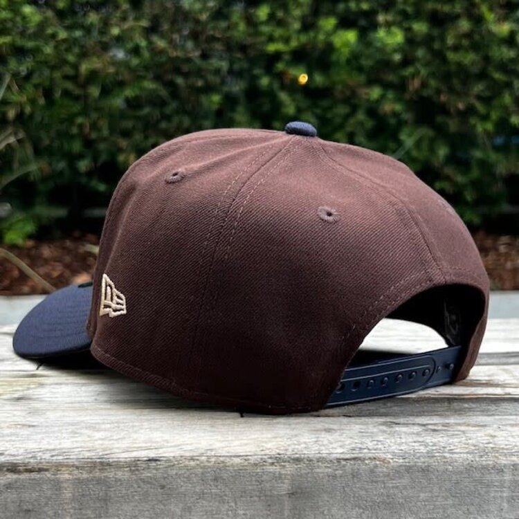New Era LA Dodgers Dark Brown/Navy Outline 100th Anniversary 940 A-Frame