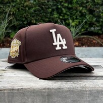 New Era LA Dodgers Dark Brown Ivory 40th Anniversary 940 A-Frame