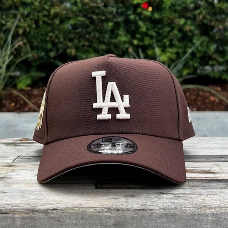 New Era LA Dodgers Dark Brown Ivory 40th Anniversary 940 A-Frame