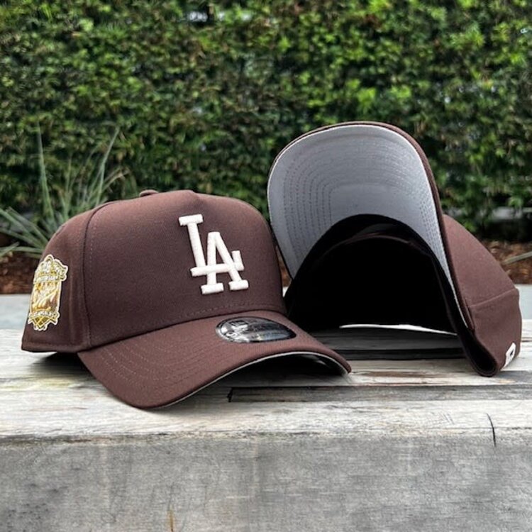 New Era LA Dodgers Dark Brown Ivory 40th Anniversary 940 A-Frame