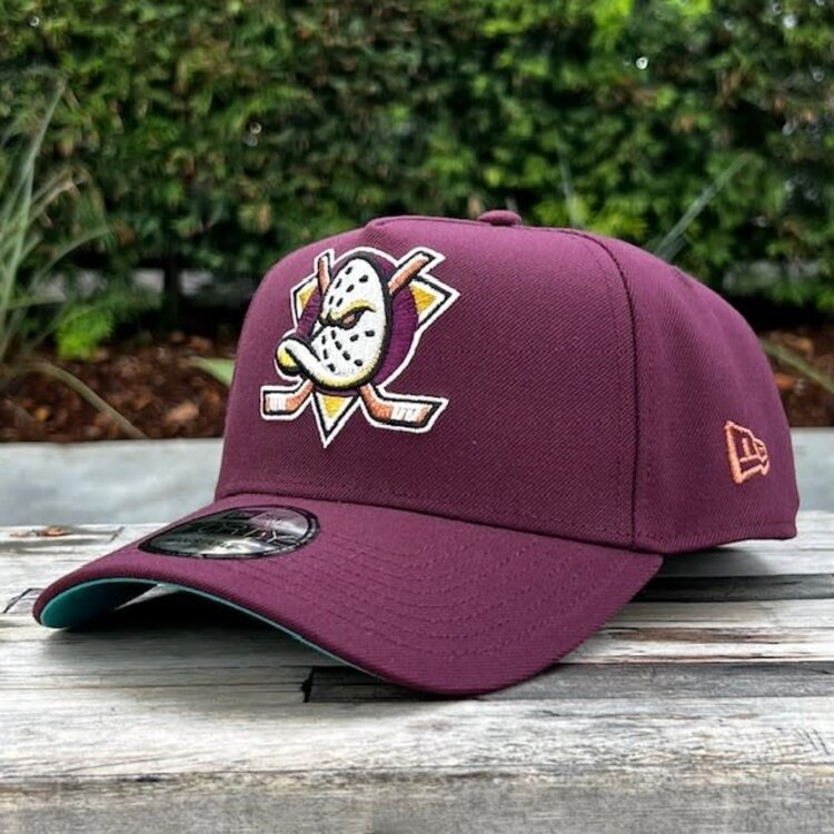 New Era Mighty Ducks Maroon 30th Anniv Teal UV 940 A-Frame