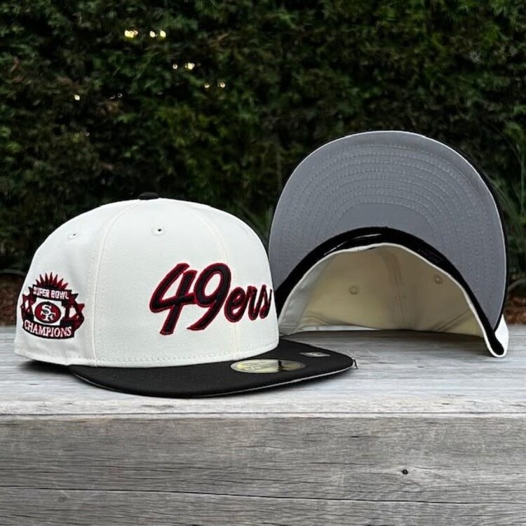 New Era 49ers Script Ivory/Black Super Bowl Champs