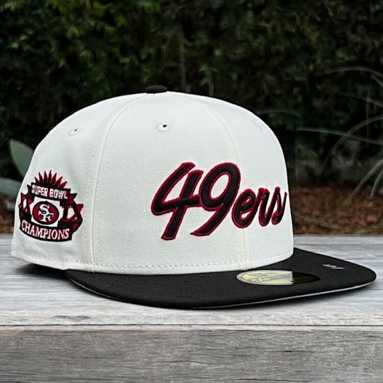 New Era 49ers Script Ivory/Black Super Bowl Champs