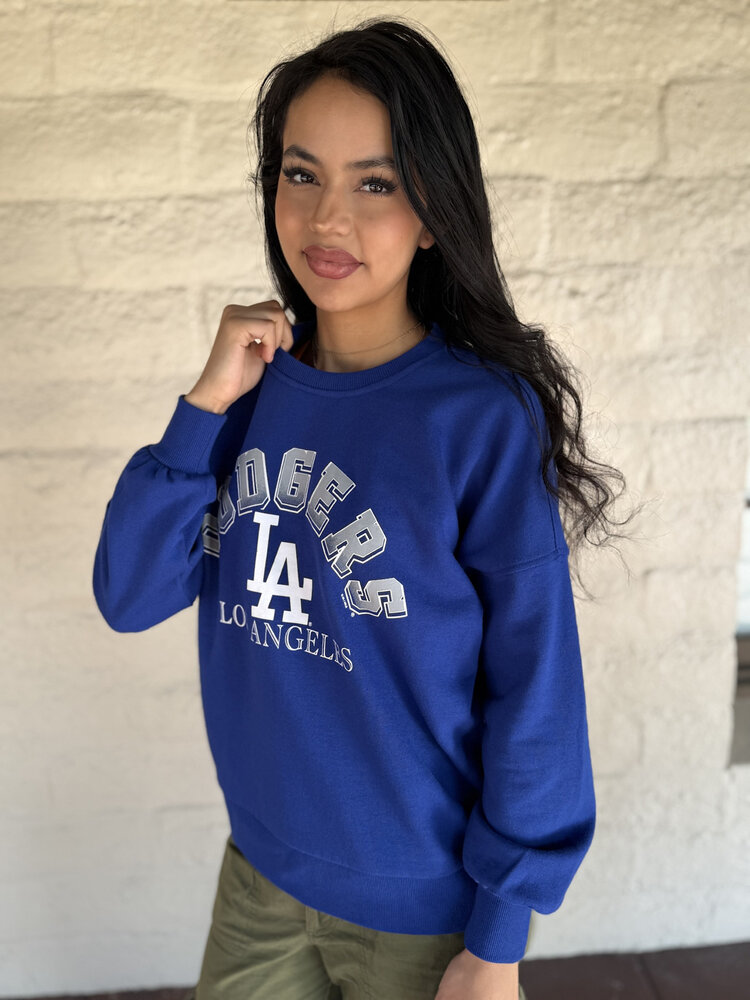 G-III LA Dodgers Women's GIII Feud Crew Sweater