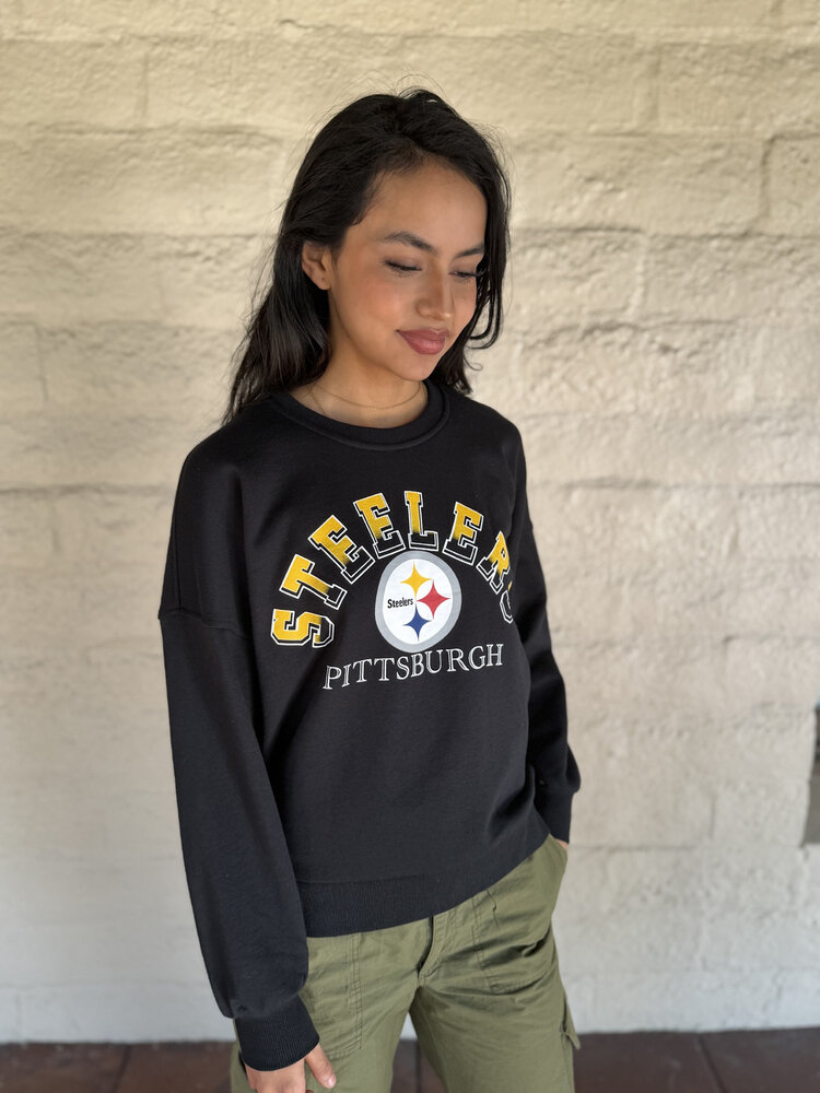 G-III Pittsburgh Steelers Women's GIII Feud Crew Sweater
