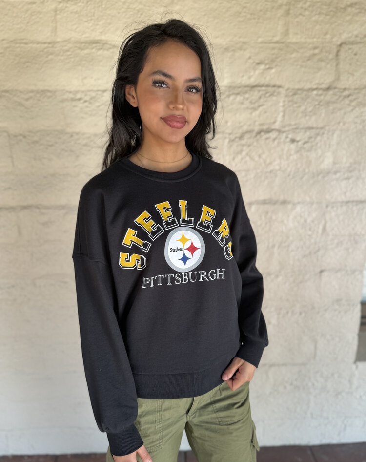 G-III Pittsburgh Steelers Women's GIII Feud Crew Sweater