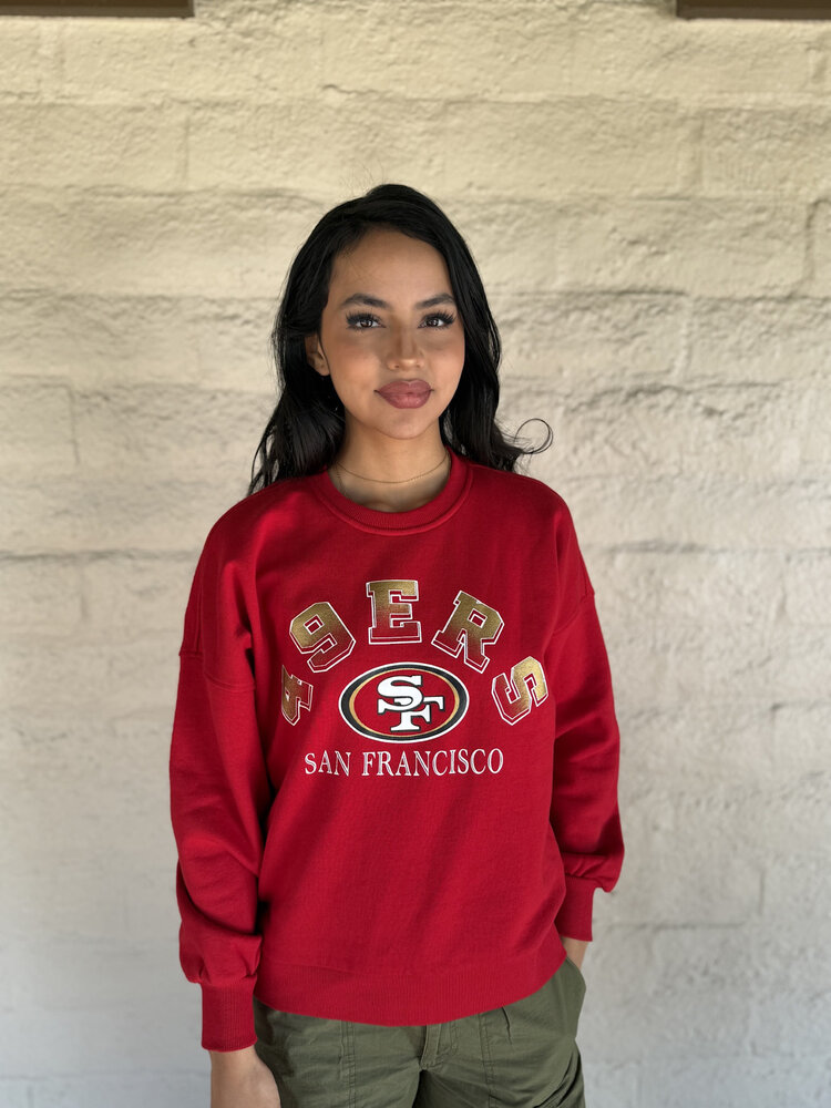 G-III San Francisco 49ers Women's GIII Feud Crew Sweater