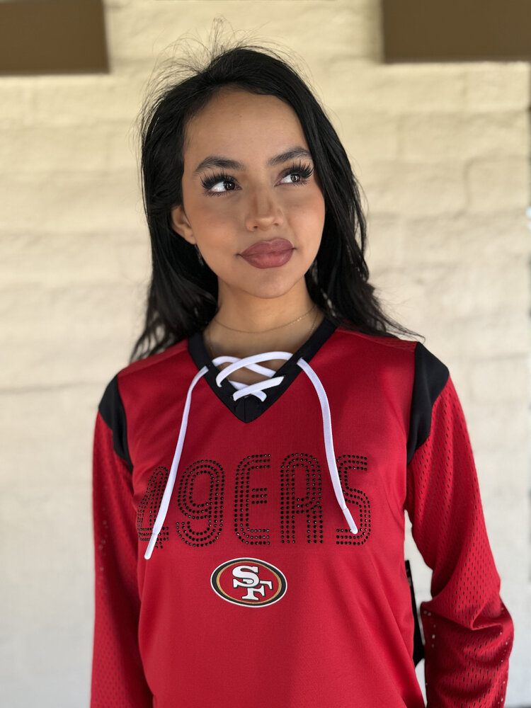 G-III SF 49ers Women's G-III Icing Long Sleeve Mesh Top