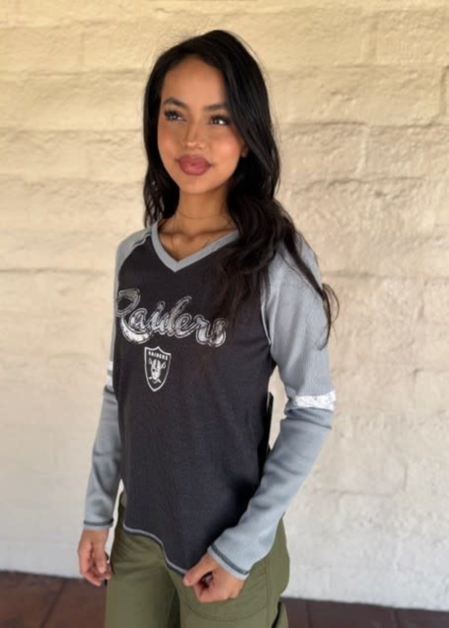 Raiders Women's G-III Winner Long Sleeve Thermal - The Locker Room
