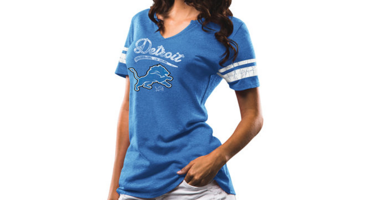 Majestic Lions W V-Neck Game Tradition