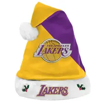 Forever Collectibles LA Lakers Santa Hat