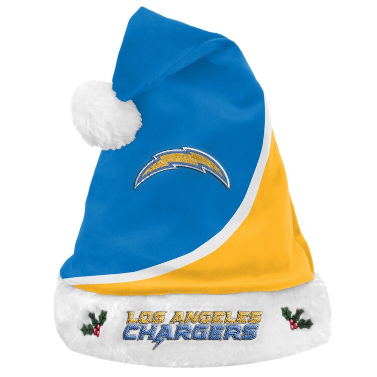 Forever Collectibles LA Chargers Santa Hat