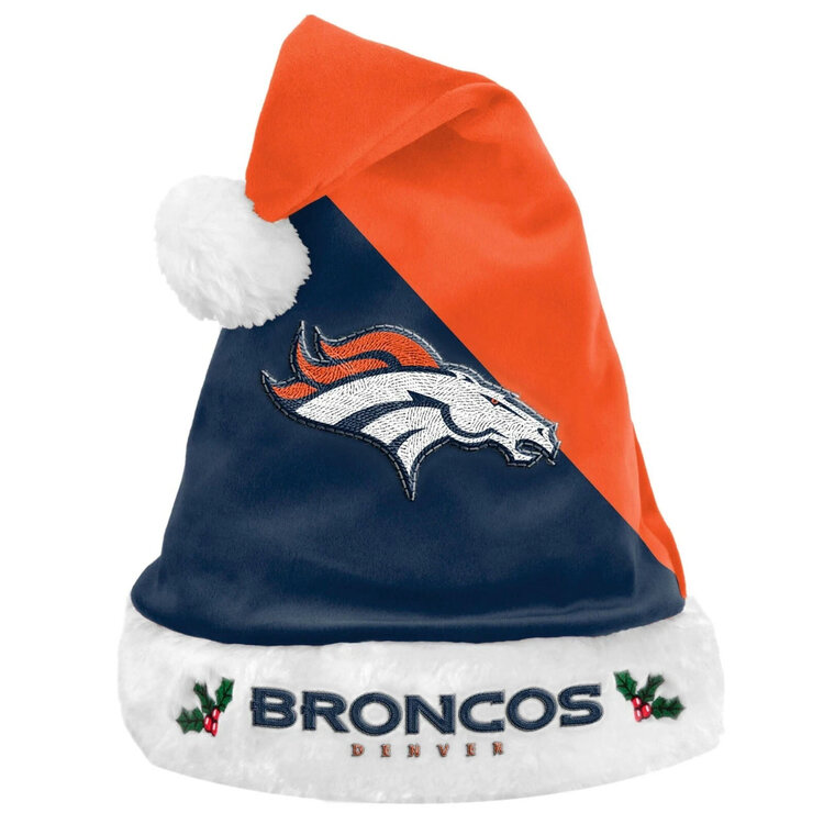 Forever Collectibles Denver Broncos Santa Hat